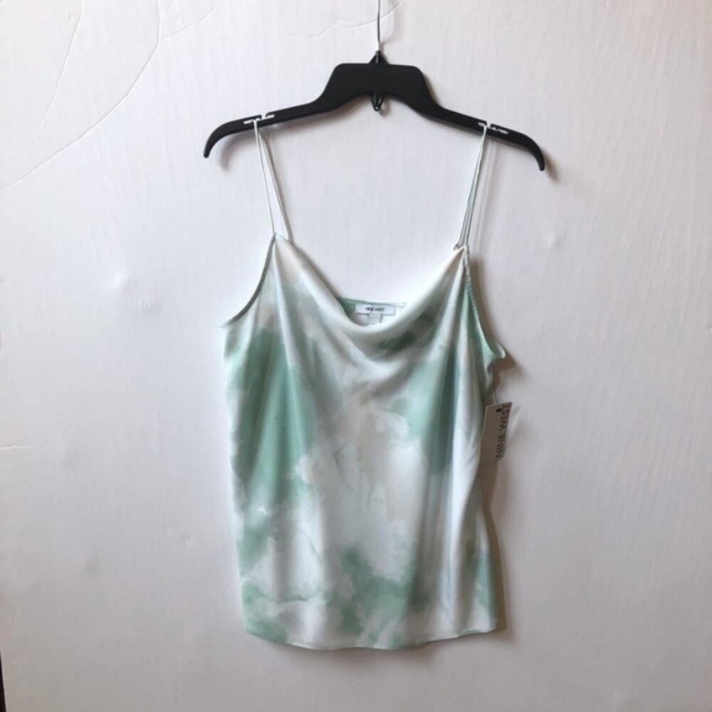 Nine West Perfect Silky Set Mint green and white Camisole NWT Medium